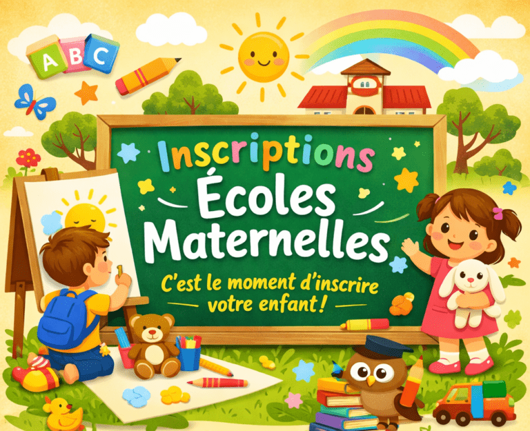inscriptions écoles maternelles et couleurs joyeuses