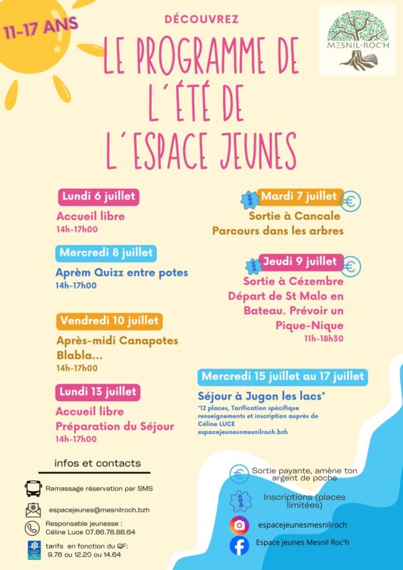 affiche programme été 2026