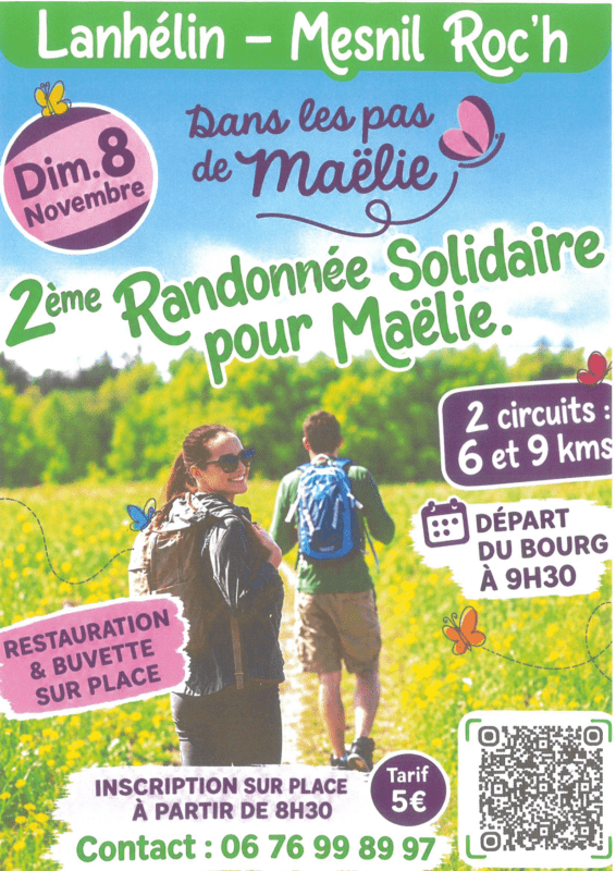 affiches dans les pas de maëlie 7 et 8 novembre 2